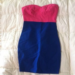 Forever 21 bright strapless mini NWOT